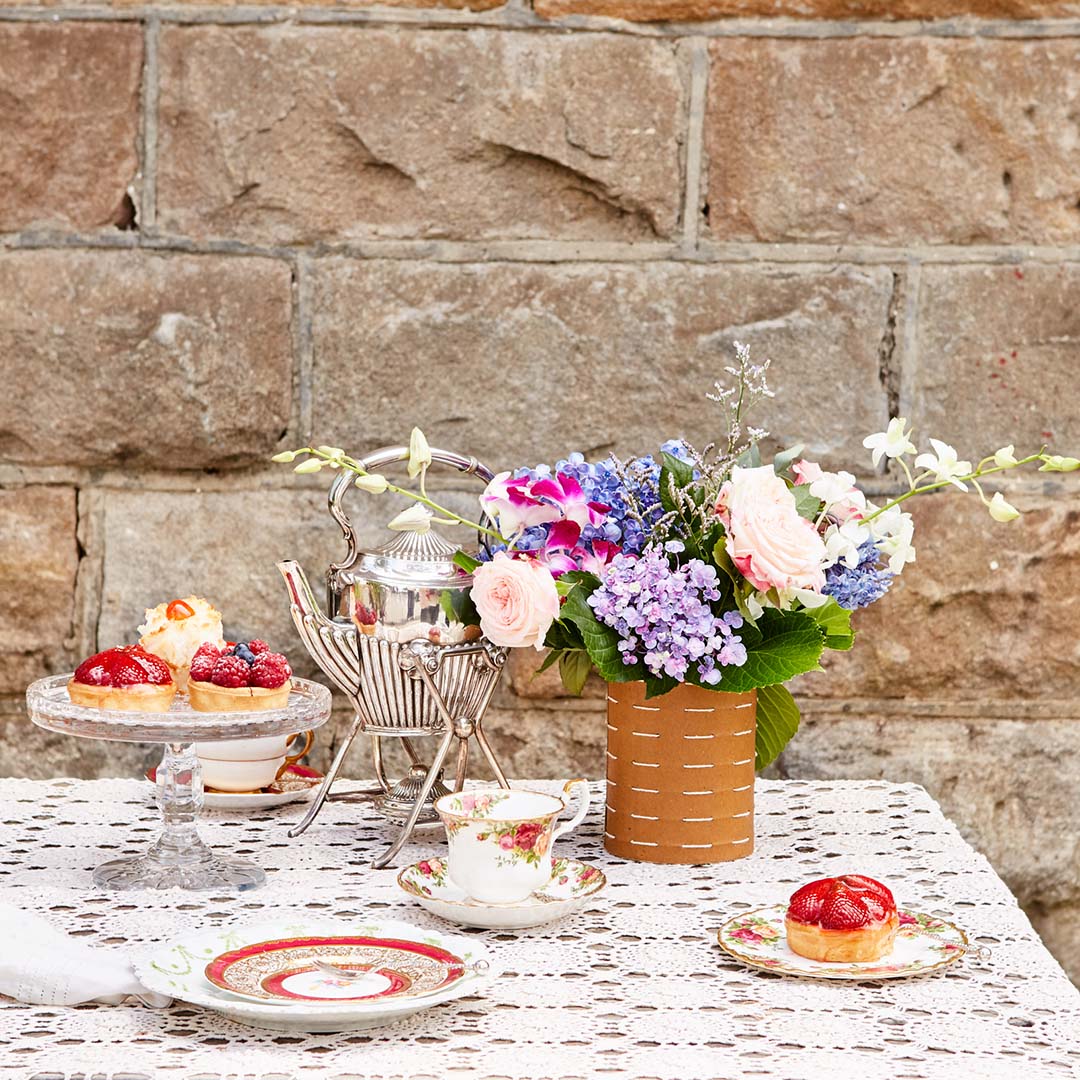 Caloola White Stitched Pot Set