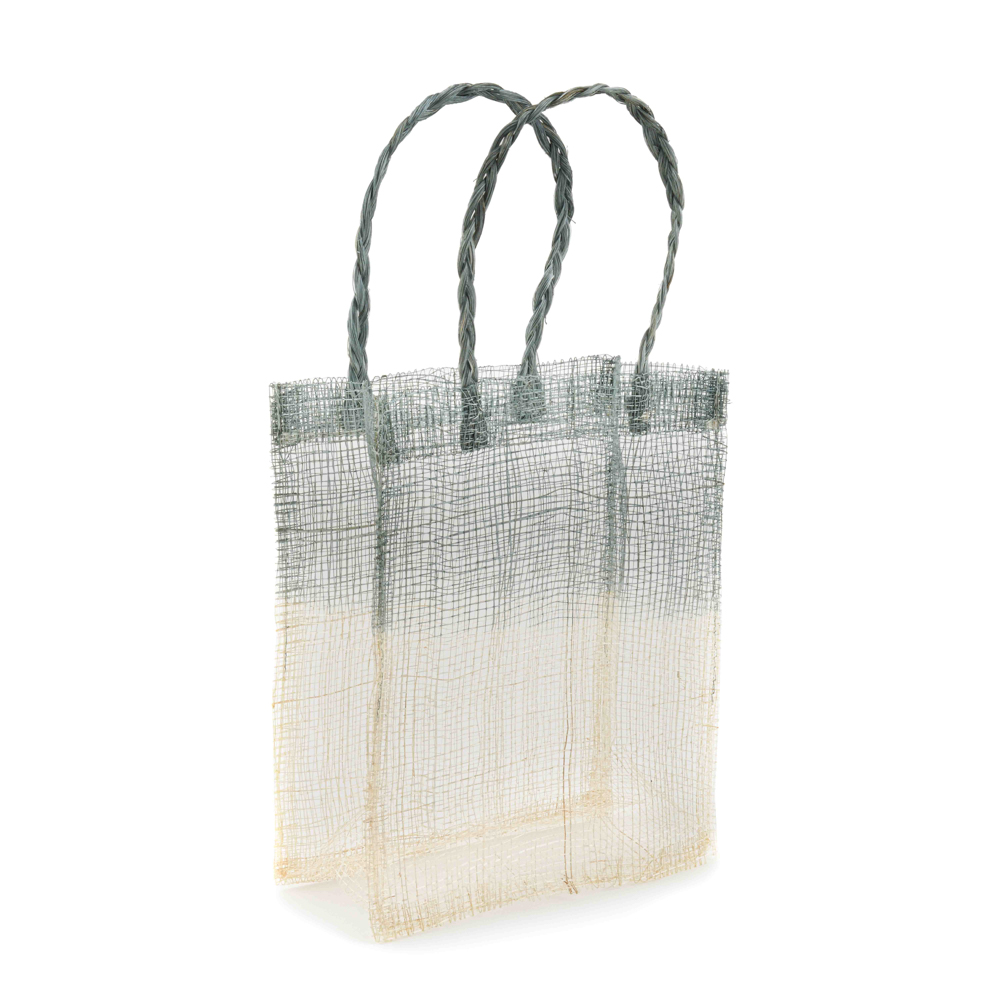 Sinamay Bag w/Handle Grey