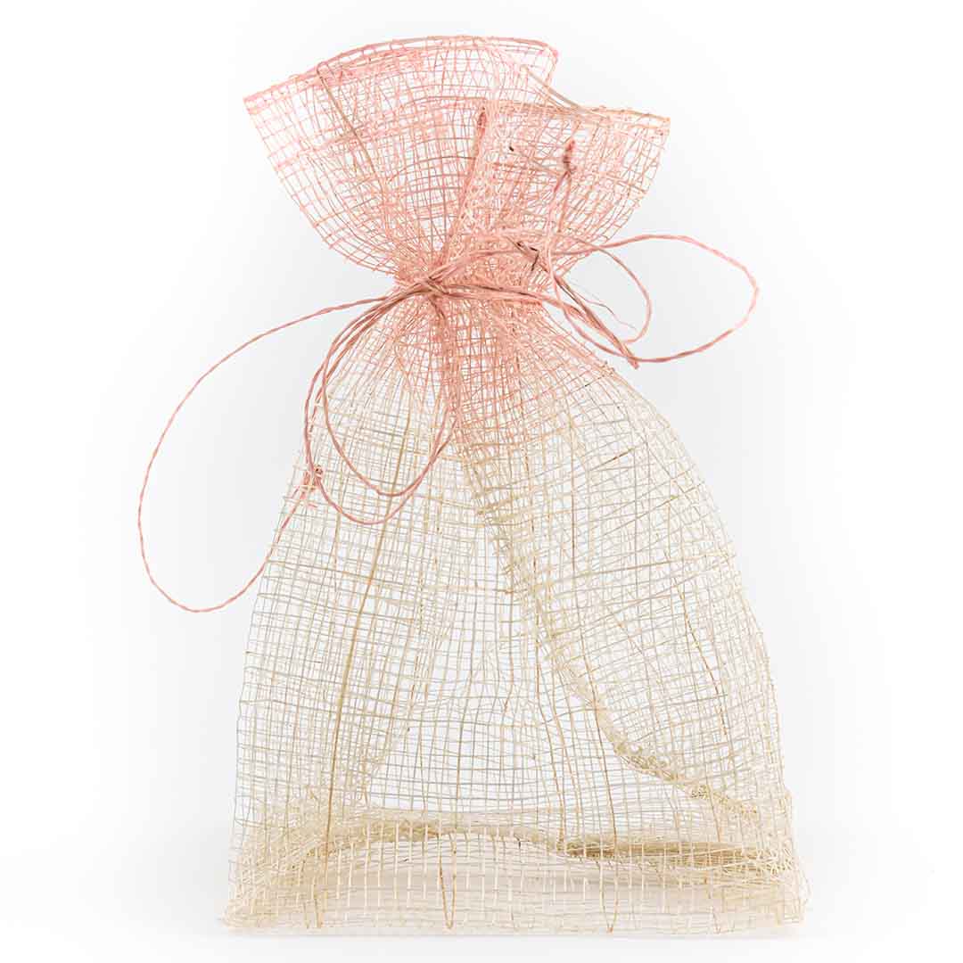 Sinamay Bag Soft Pink Rectangular